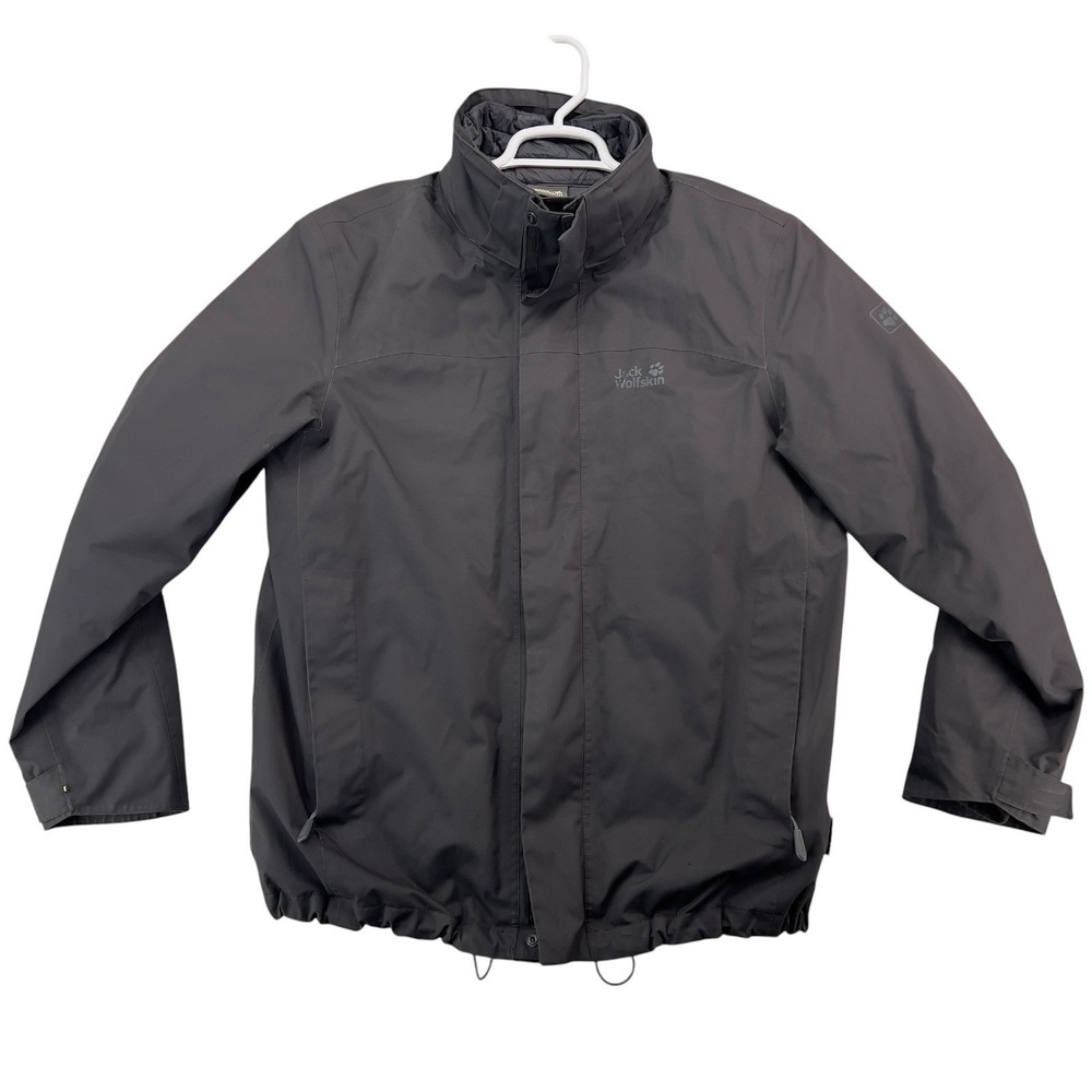 Jack Wolfskin Texapore 3 In 1 Jacket Men's Large Gray Waterproof Outdoor Coat